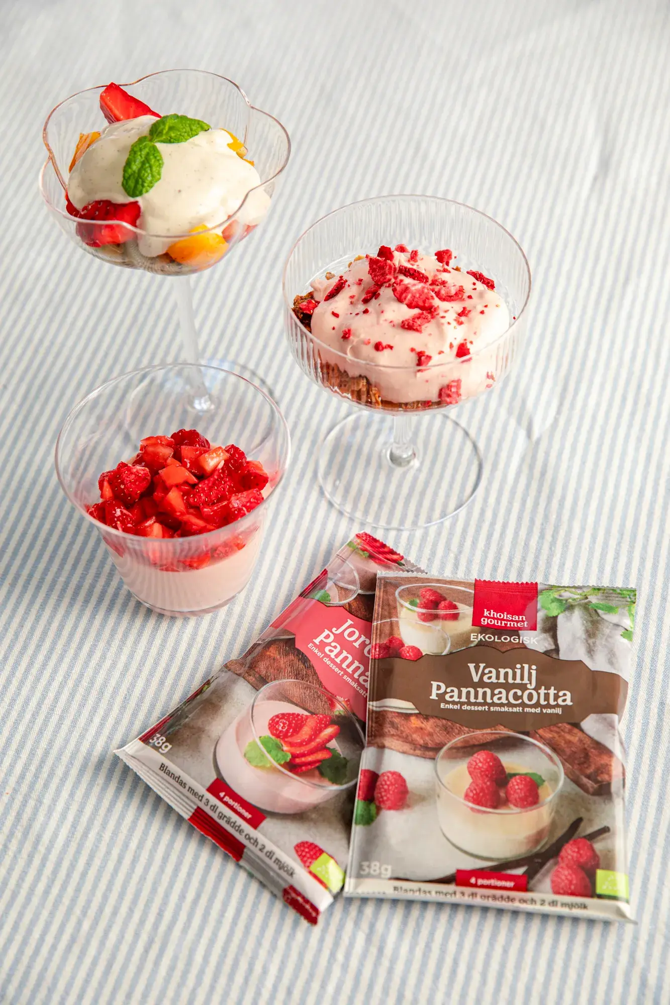 Pannacottamix med äkta smaker