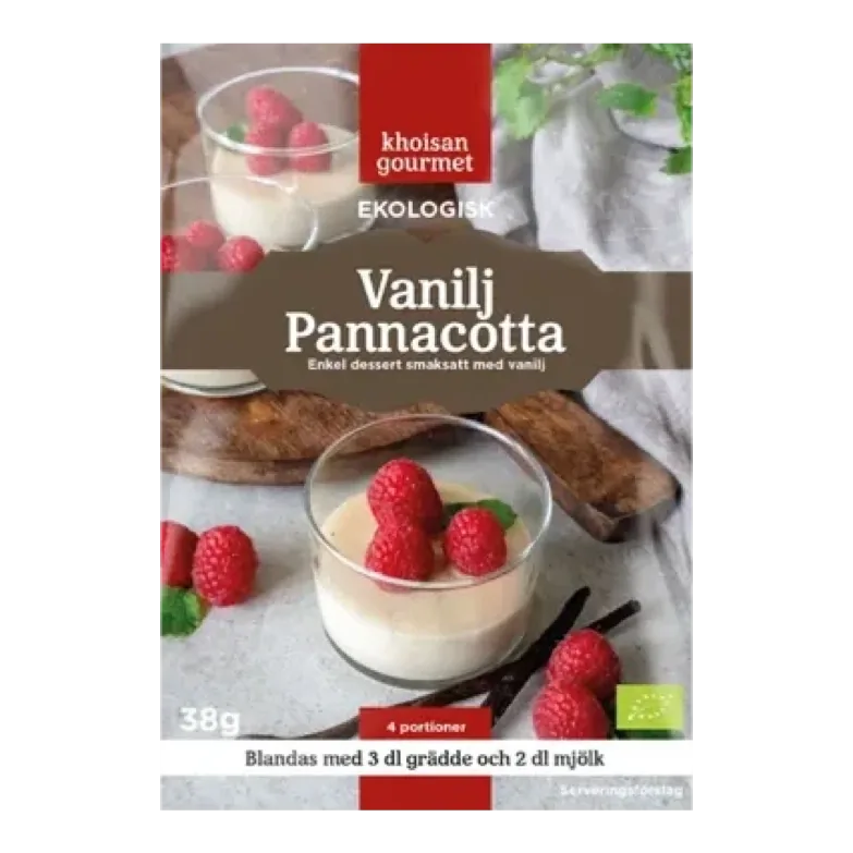 Ekologisk Vaniljpannacotta