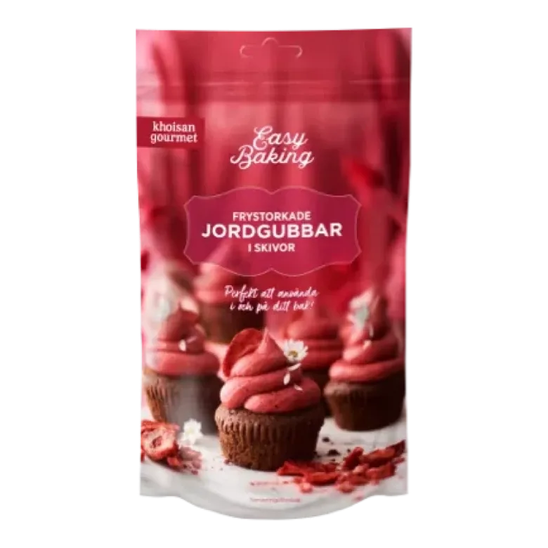 Frystorkade jordgubbar