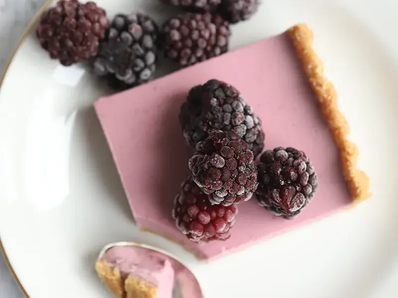 Björnbärspannacotta