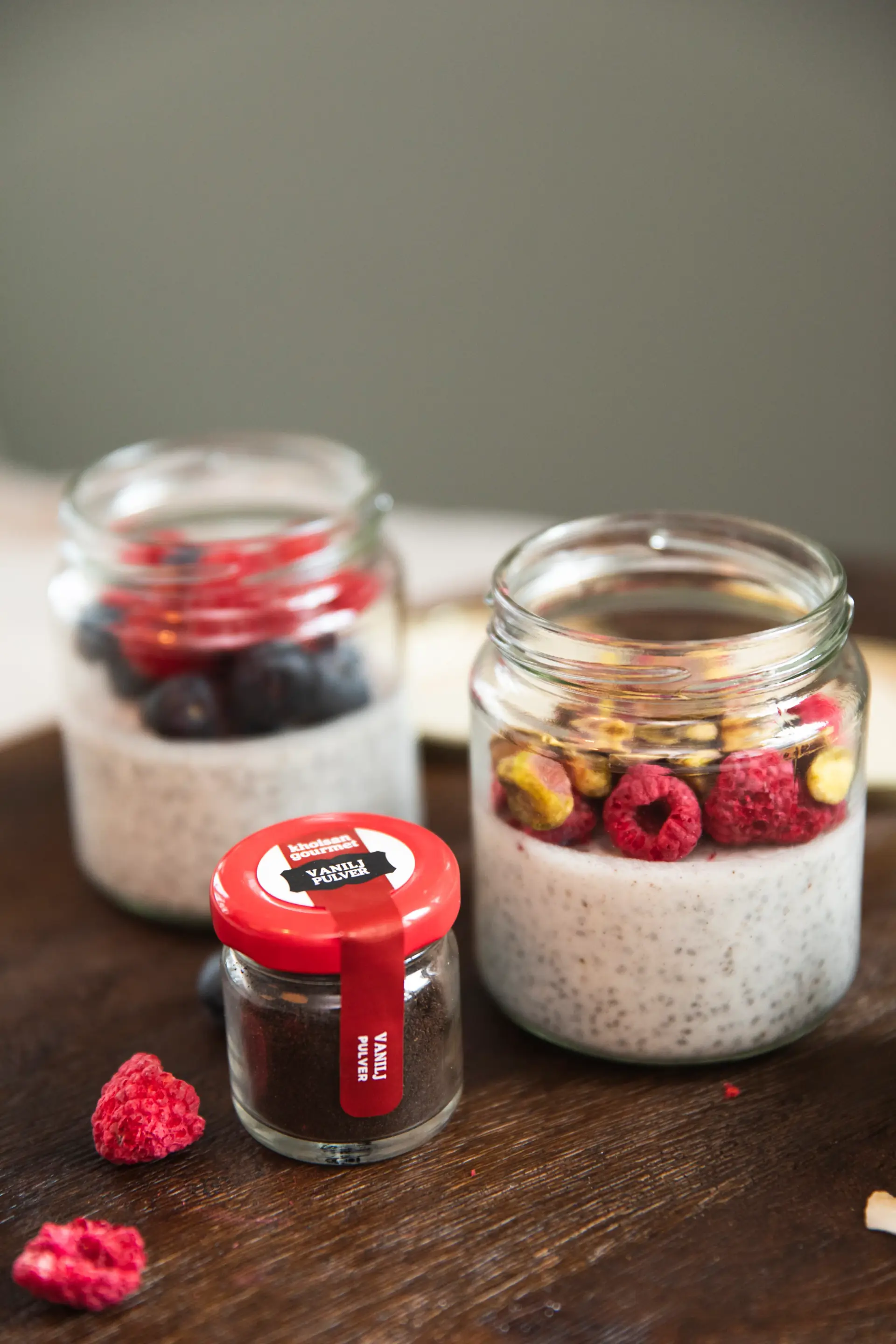 Chiapudding med vanilj