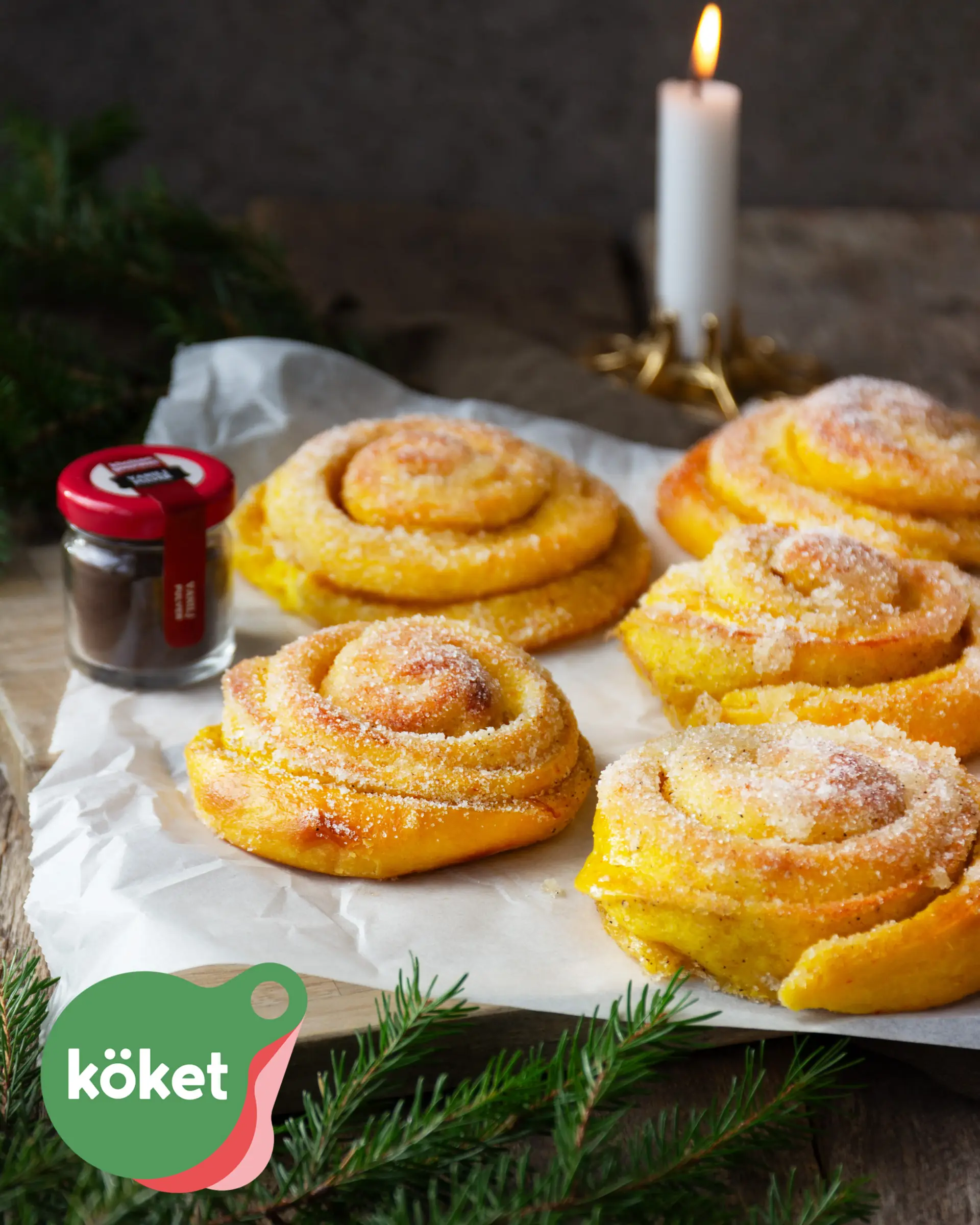 Saffransbullar med vanilj
