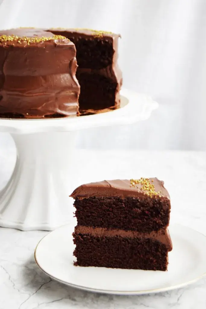 Saftig chokladtårta