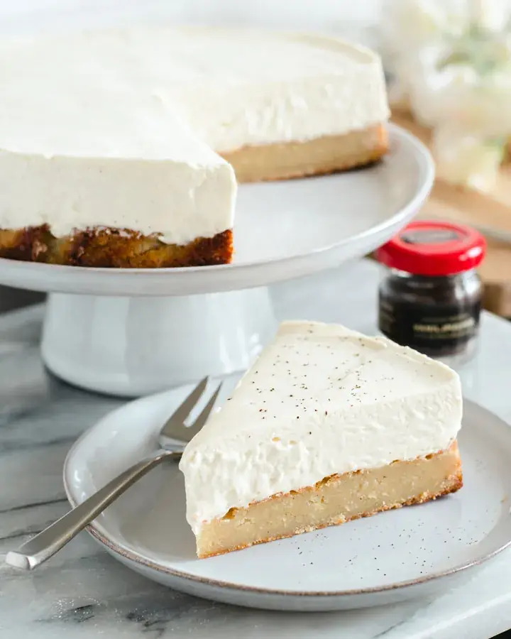 Vanilj- & citronkladdkaka med vaniljfrosting